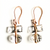 10th wedding anniversary crystal gold parcel earrings | Lily Gardner London