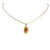 15th wedding anniversary ruby & Gold Artisan Pendant on pendant necklace  | Lily Gardner London