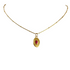 15th Wedding Anniversary Ruby Gold Artisan Necklace