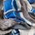 Blue Wool Silk Photo Scarf - 'Before The Crowds'