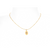 6th wedding anniversary- amethyst gold artisan necklace | Lily Gardner London 