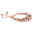 Bronze Crystal Pearl Graduated for 8th Wedding Anniversary Bracelet | Lily Gardner London