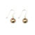 Crystal Pearl Earrings with Silver Earwires for 15th Wedding Anniversary | Lily Gardner London