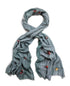 Wool Silk Photo Scarf - 'The Swimmers'