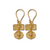 Citrine Gold Parcel Earrings for 13th Wedding Anniversary | Lily Gardner London  