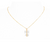 Crystal and Gold  Parcel Necklace