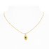 Emerald Gold Artisan Necklace