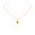 Garnet gold artisan necklace | Lily Gardner London