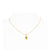 May birthstone emerald gold artisan necklace | Lily Gardner London