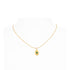 May Birthstone Emerald Gold Artisan Necklace