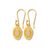 Moonstone gold artisan earrings |Lily Gardner London
