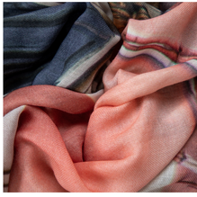 Silk Wool Photo Scarf - 'Palma Pink'