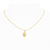 June Birthstone Pearl Gold Artisan Necklace