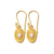 June Birthstone Pearl Gold Artisan Earrings