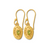 Peridot gold artisan earrings | Lily Gardner London