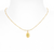 Peridot gold artisan necklace | Lily Gardner London