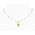 July Birthstone Ruby Gold Artisan Necklace