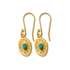 11th Wedding Anniversary Turquoise Artisan Earrings