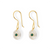 10th wedding anniversary crystal and emerald drop earrings | Lily Gardner