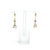 12th Wedding Anniversar Gold/Pearl Single Drop Earrings | Lily Gardner