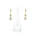 12th Wedding Anniversary Gold & Pearl Single Drop Earrings