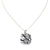 13th Wedding Anniversary Small Square Lace Pendant on Chain | Lily Gardner London
