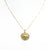 Gold  Antique Farthing Pendant on Necklace  for 14th Wedding Anniversary | Lily Gardner London