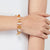  Quartz and Gold Bracelet for 14th Wedding Anniversary As Worn | Lily Gardner London