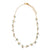 1st Wedding Anniversary Short Gemstone Cluster Gold Necklace | Lily Gardner London