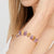 1st Wedding Anniversary Amethyst & Gold Stone Bracelet As Worn | Lily Gardner London