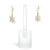 1st Wedding Anniversary Gold & Cream Cluster Pearl Earrings | Lily Gardner London