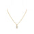 1st Wedding Anniversary Gold  Crystal Quartz Parcel Necklace | Lily Gardner London