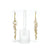 1st Wedding Anniversary Gold Graduated Freshwater Pearl Earrings | Lily Gardner London