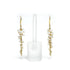 1st Wedding Anniversary Gold Graduated Freshwater Pearl Earrings