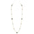 1st Wedding Anniversary Gold Multi Stone Long Necklace | Lily Gardner London