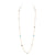 1st Wedding Anniversary Gold and Long Semi-Precious Stone Necklace | Lily Gardner London