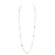 1st Wedding Anniversary Gold and Long Semi-Precious Stone Necklace | Lily Gardner London