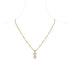 1st Wedding Anniversary Gold  Crystal Quartz Parcel Necklace