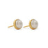 1st Wedding Anniversary Pearl Gold Studs