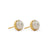 1st Wedding Anniversary Pearl Gold Stud Earrings | Lily Gardner London