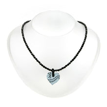 Medium Lace Heart On Beaded Necklace for 13th Wedding Anniversary| Lily Gardner