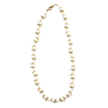 June Birthstone Crystal Pearl & Filigree Short Necklace | Lily Gardner London