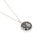 5th Wedding Anniversary Round Lace and Silver Pendant Necklace - Medium | Lily Gardner London