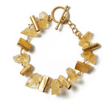 50th wedding anniversary Citrine & Gold Rod Bracelet | Lily Gardner London