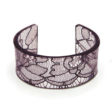 Pink Straight Lace Perspex Cuff for 8th Wedding Anniversary | Lily Gardner London