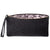 9th wedding anniversary black floral leather Print lace Lined Clutch | Lily Gardner