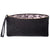 9th wedding anniversary black floral leather Clutch  Bag| Lily Gardner