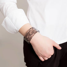 Black Lace Straight Perspex Cuff for 8th Wedding Anniversary As Worn | Lily Gardner London