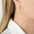 Crystal Sapphire Earrings on earwires 15th Wedding Anniversary As Worn | Lily Gardner London