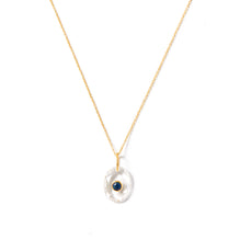Sapphire Pendant with Gold Chain | Lily Gardner London